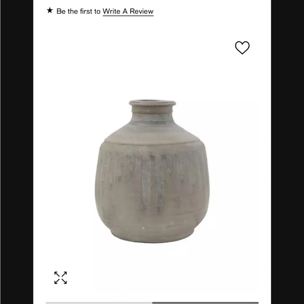 New Gray terracotta Ceramic Vase